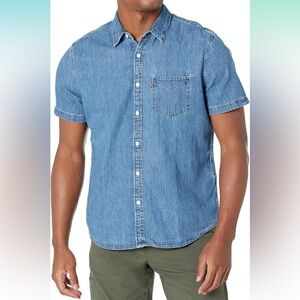 Men's Blue Denim Shirt XL